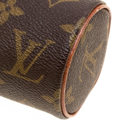 Pre Owned Louis Vuitton Monogram Canvas Trousse Ronde 20 Case