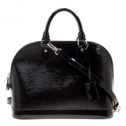 Pre Owned Louis Vuitton Black Electric Epi Alma PM Bag