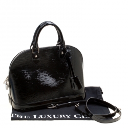 Pre Owned Louis Vuitton Black Electric Epi Alma PM Bag