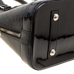 Pre Owned Louis Vuitton Black Electric Epi Alma PM Bag