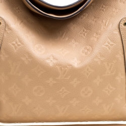 Pre Owned Louis Vuitton Dune Empriente Leather Bagatelle Bag