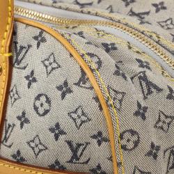 Pre Owned Louis Vuitton Encre Monogram Mini Lin Josephine GM Satchel
