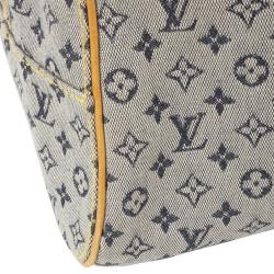 Pre Owned Louis Vuitton Encre Monogram Mini Lin Josephine GM Satchel