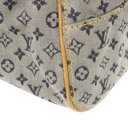 Pre Owned Louis Vuitton Encre Monogram Mini Lin Josephine GM Satchel