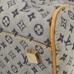 Pre Owned Louis Vuitton Encre Monogram Mini Lin Josephine GM Satchel