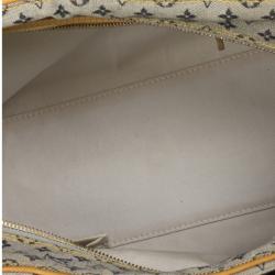 Pre Owned Louis Vuitton Encre Monogram Mini Lin Josephine GM Satchel