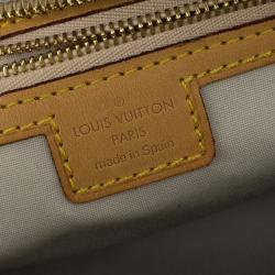 Pre Owned Louis Vuitton Encre Monogram Mini Lin Josephine GM Satchel