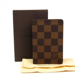 Pre Owned Louis Vuitton Damier Ebene Canvas Pocket Organizer