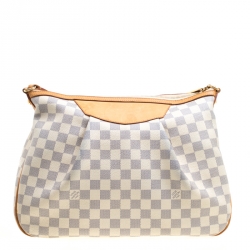Pre Owned Louis Vuitton Damier Azur Canvas Siracusa MM Bag