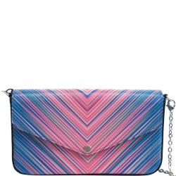Louis Vuitton, Bags, Louis Vuitton Felicie Pochette Limited Edition  Stripes Epi Leather