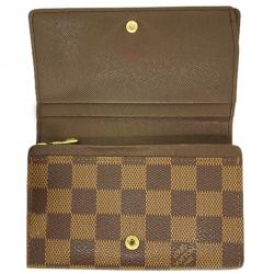 مملوكة مسبقًا محفظة لوي فيتون بورت موناي تريسور كانفاس دامييه إيبين