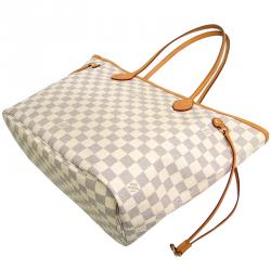 Louis Vuitton Damier Azur Canvas Neverfull MM Bag