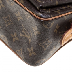 Pre Owned حقيبة لوي فيتون فيفا سيت كانفاس مونوغرامي MM