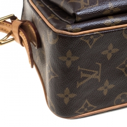 Pre Owned حقيبة لوي فيتون فيفا سيت كانفاس مونوغرامي MM