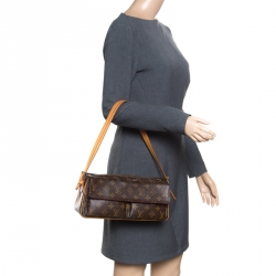 Pre Owned حقيبة لوي فيتون فيفا سيت كانفاس مونوغرامي MM