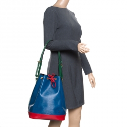 Louis Vuitton Tricolor Noe Handbag Epi Leather Large Red, Multicolor