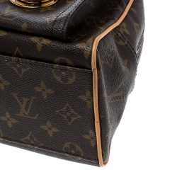 Pre Owned Louis Vuitton Monogram Canvas and Leather Manhattan PM Bag