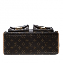 Pre Owned Louis Vuitton Monogram Canvas and Leather Manhattan PM Bag