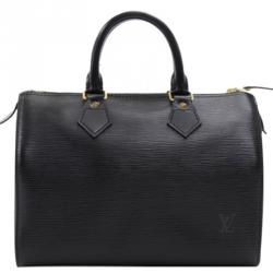 Pre Owned Louis Vuitton Noir Epi Leather Speedy 30 Bag