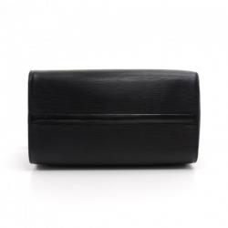 Pre Owned Louis Vuitton Noir Epi Leather Speedy 30 Bag