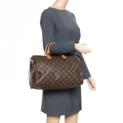 Pre Owned Louis Vuitton Monogram Canvas Speedy 35