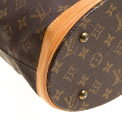 Pre Owned Louis Vuitton Monogram Canvas Petit Bucket Bag