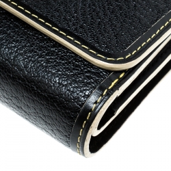 Pre Owned Louis Vuitton Black Suhali Leather Le Somptueux Wallet
