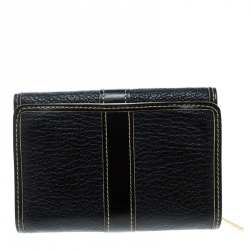Pre Owned Louis Vuitton Black Suhali Leather Le Somptueux Wallet