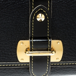 Pre Owned Louis Vuitton Black Suhali Leather Le Somptueux Wallet