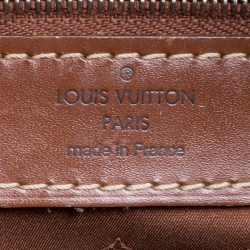 Pre Owned Louis Vuitton Brown Suhali Leather Lockit MM Bag