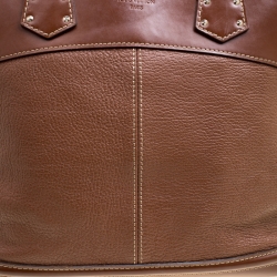 Pre Owned Louis Vuitton Brown Suhali Leather Lockit MM Bag