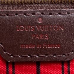Louis Vuitton Damier Ebene Canvas Neverfull MM Bag