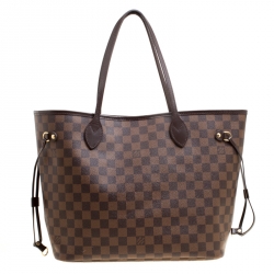 Louis Vuitton Damier Ebene Canvas Neverfull MM Bag