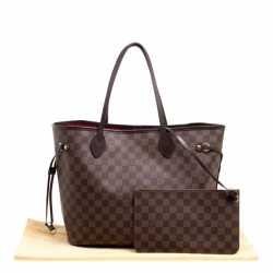 Louis Vuitton Damier Ebene Canvas Neverfull MM Bag