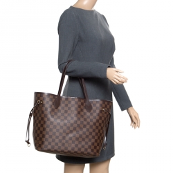 Louis Vuitton Damier Ebene Canvas Neverfull MM Bag