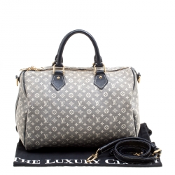 Pre Owned Louis Vuitton Encre Monogram Idylle Speedy Bandouliere 30 Bag