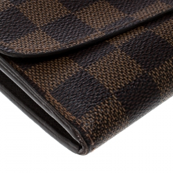 Louis Vuitton Damier Ebene Emilie Continental Flap Wallet