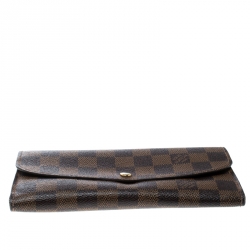 Louis Vuitton Damier Ebene Emilie Continental Flap Wallet