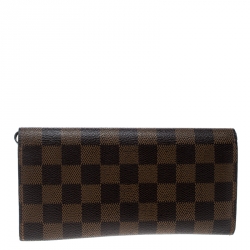 Louis Vuitton Damier Ebene Emilie Continental Flap Wallet