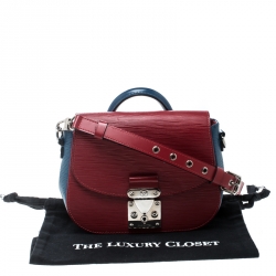 Louis Vuitton Red/Blue Epi Leather Eden PM Bag