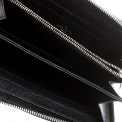 مملوكة مسبقًا محفظة لوي فيتون بسحاب جلد إيبي إلكتريك سوداء