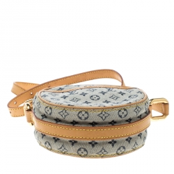 Pre Owned Louis Vuitton Encre Monogram Mini Lin Jeanne Bag