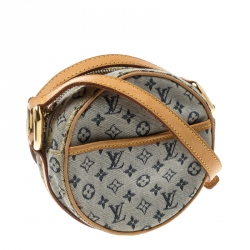 Pre Owned Louis Vuitton Encre Monogram Mini Lin Jeanne Bag