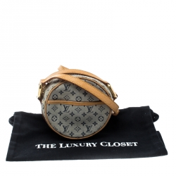 Pre Owned Louis Vuitton Encre Monogram Mini Lin Jeanne Bag