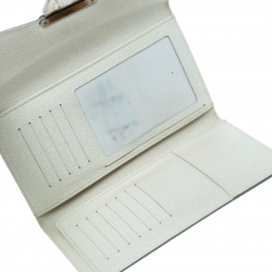 مملوكة مسبقًا محفظة لوي فيتون إيوغيني جلد إيبي عاجية