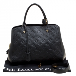 Pre Owned حقيبة لوي فيتون مونتيغن امبراينت مونوغرامية سوداء MM