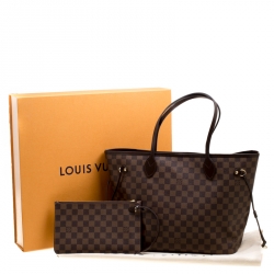 Louis Vuitton Damier Ebene Canvas Neverfull MM Bag