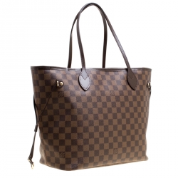 Louis Vuitton Damier Ebene Canvas Neverfull MM Bag