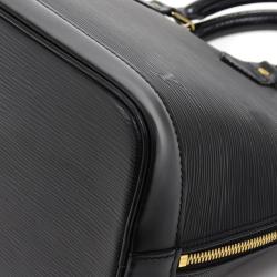 Pre Owned Louis Vuitton Noir Epi Leather Alma PM Bag