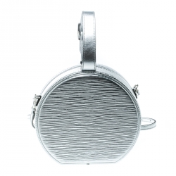 مملوكة مسبقًا Louis Vuitton Silver Epi Leather Petite Boite Chapeau Bag